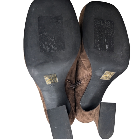 Jeffrey Campbell Humanity Zip Platform Bootie In Brown Suede...Size 9.5 - Picture 7 of 9